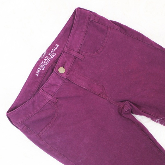 American Eagle Outfitters Denim - American Eagle Outfitters Purple Jeggings